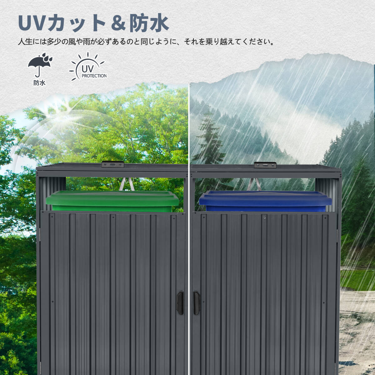  мусор шкаф предмет класть дверь вне шкаф мусор держатель steel 2 минут другой мусор стойка . ржавчина водонепроницаемый блокировка возможность садоводство двор 