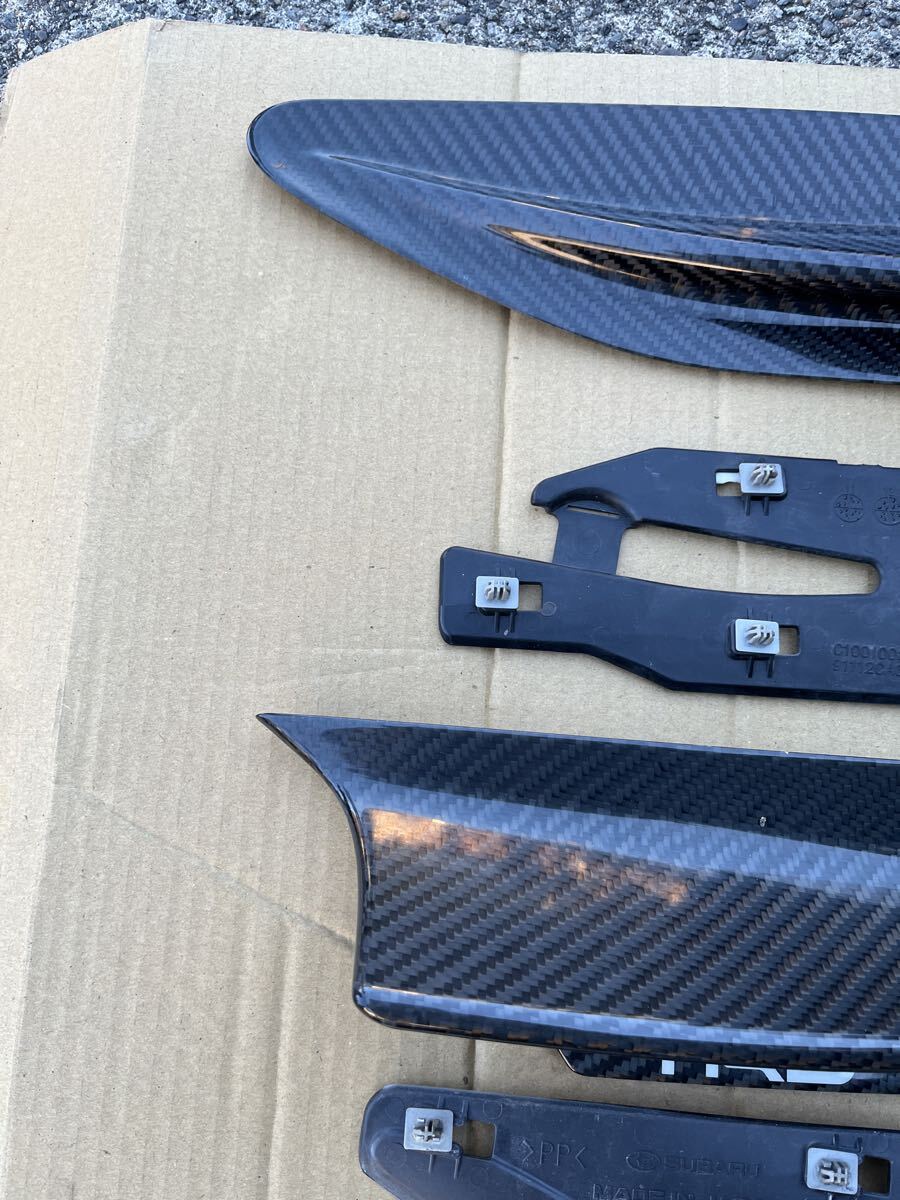 【希少】86 TRD フロントフェンダー エアロカーボンフィン トヨタ TOYOTA ZN6 ハチロク カーボン ドライカーボン 左右セット BRZ ZC6 純正_画像6