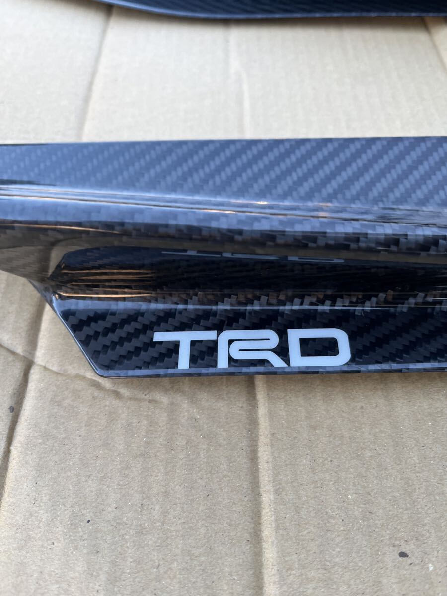 【希少】86 TRD フロントフェンダー エアロカーボンフィン トヨタ TOYOTA ZN6 ハチロク カーボン ドライカーボン 左右セット BRZ ZC6 純正_画像7