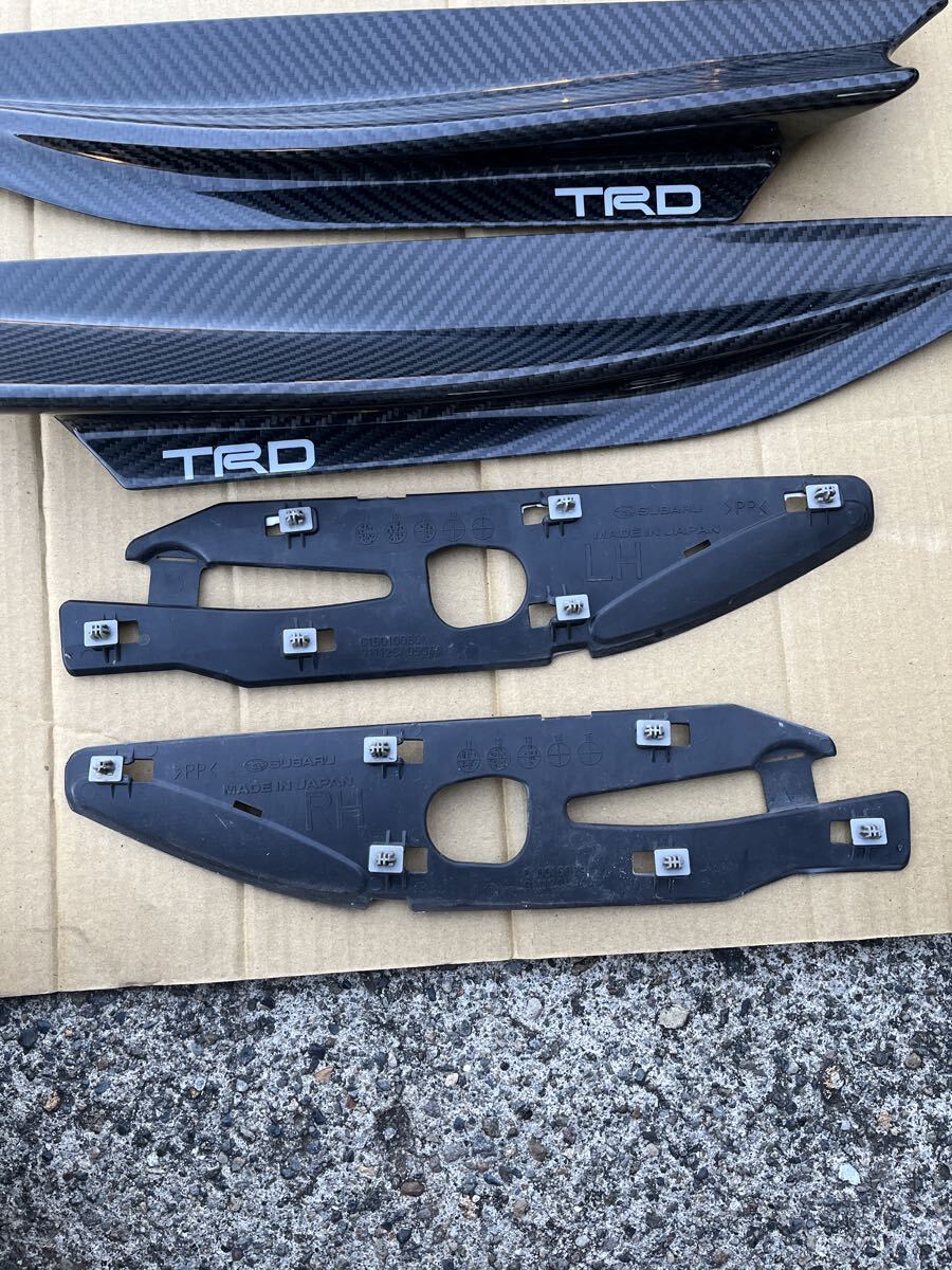 【希少】86 TRD フロントフェンダー エアロカーボンフィン トヨタ TOYOTA ZN6 ハチロク カーボン ドライカーボン 左右セット BRZ ZC6 純正_画像10