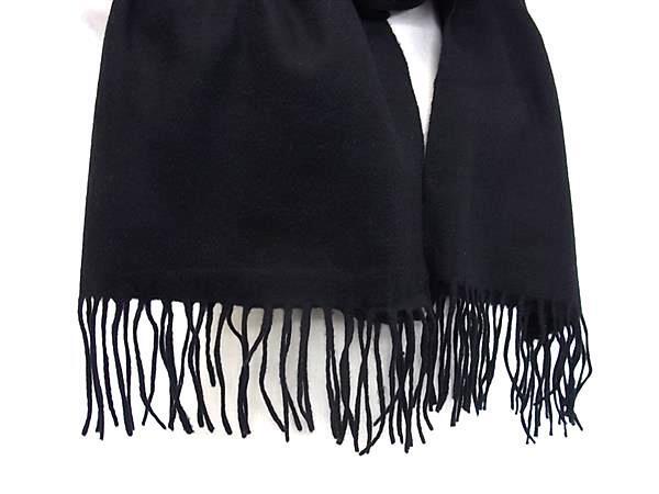 アニオナ マフラー - カシミア100% - フリンジ ブラック【本物保証】_画像3