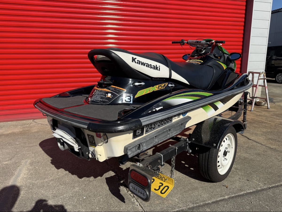 売り切り　KAWASAKI 15F STX 平成17年新造 59hr　名義変更込み　検査有　中古　4スト　三重県鈴鹿市　_画像3