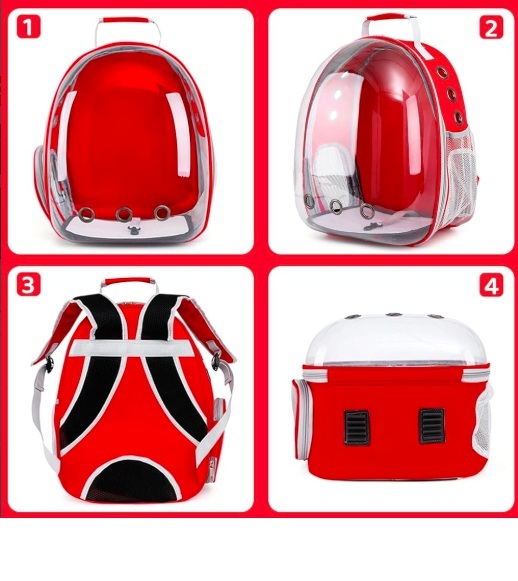 [ новый товар ] Carry домашнее животное сумка прозрачный домашнее животное Carry кошка рюкзак ( чёрный цвет )