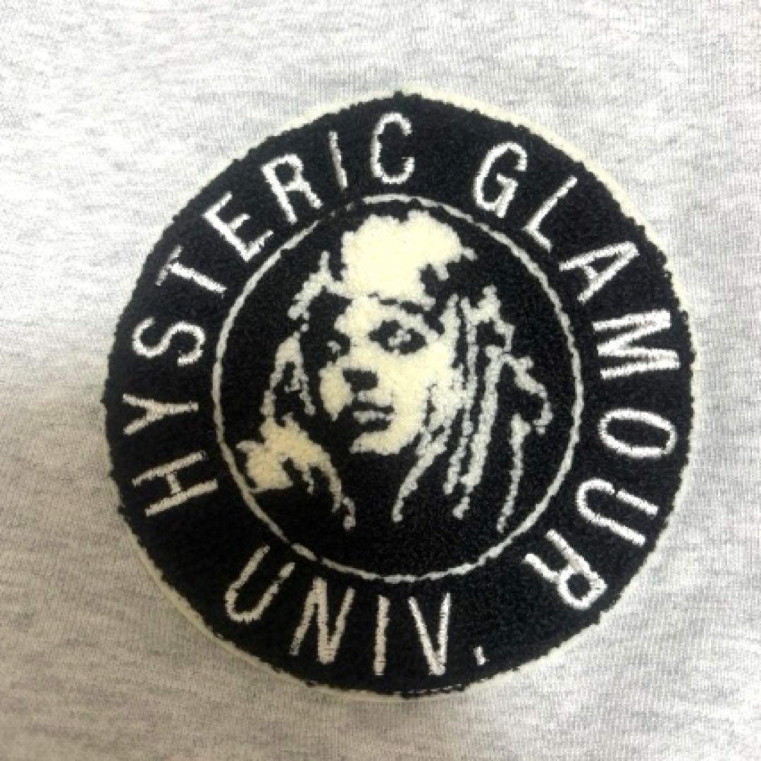 【コムドットやまとさん着用】ヒステリックグラマー×ウィンダンシー　コラボ商品　アーチロゴ　両面ロゴ パーカー　フーディ　グレー_画像4