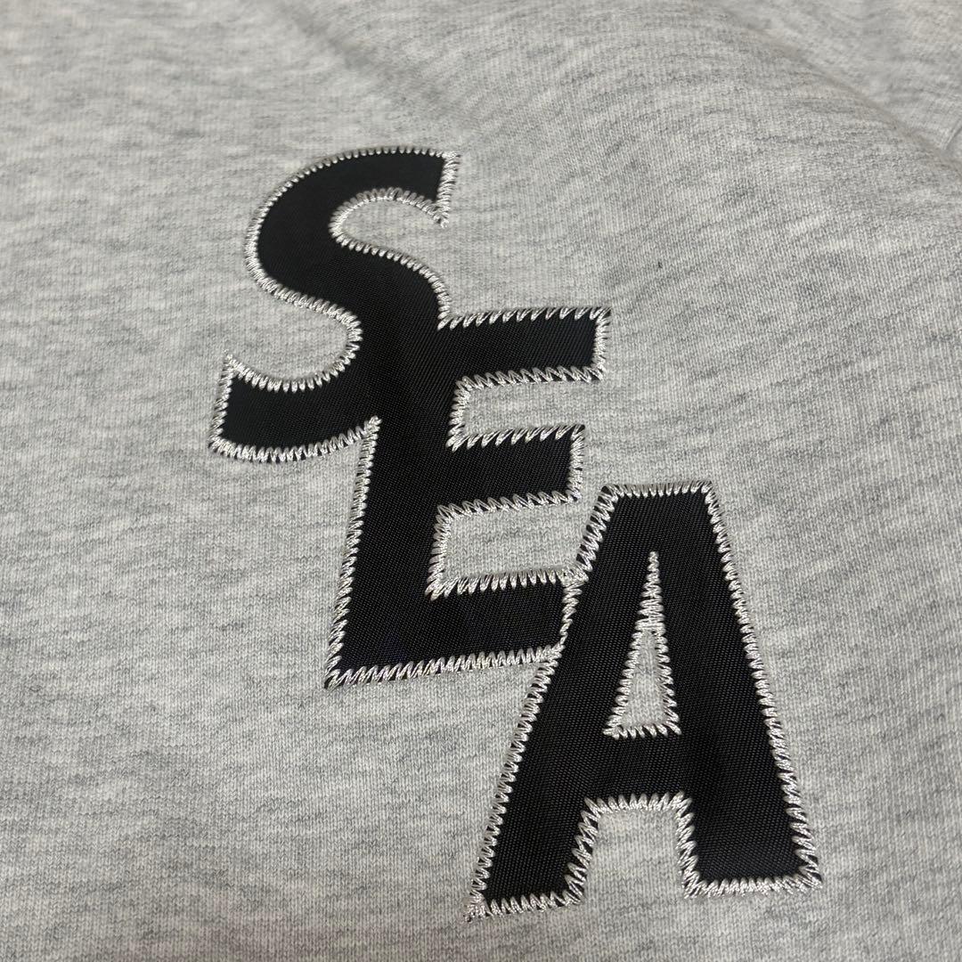 【コムドットやまとさん着用】ヒステリックグラマー×ウィンダンシー　コラボ商品　アーチロゴ　両面ロゴ パーカー　フーディ　グレー_画像9