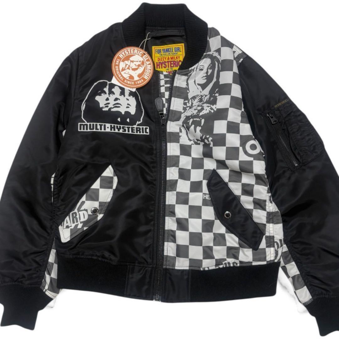 【新品】現行完売品 ヒステリックグラマー ジャケット　スクラッチMA-1_画像1