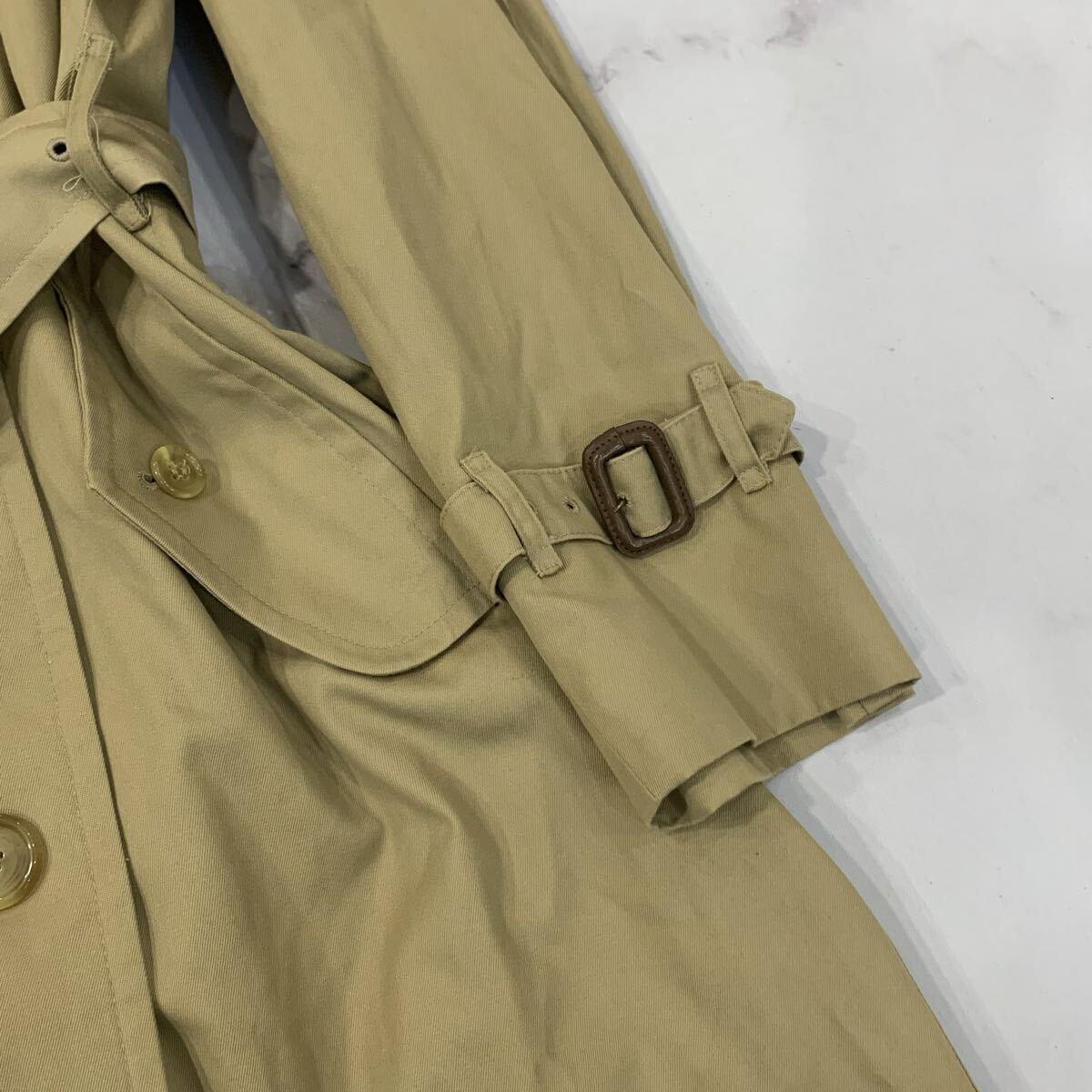 A ▼ ヴィンテージ / 洗練されたデザイン CHAPS by RALPH LAUREN チャップス ラルフローレン 70s トレンチコート 42R ウィメンズ アウター_画像5