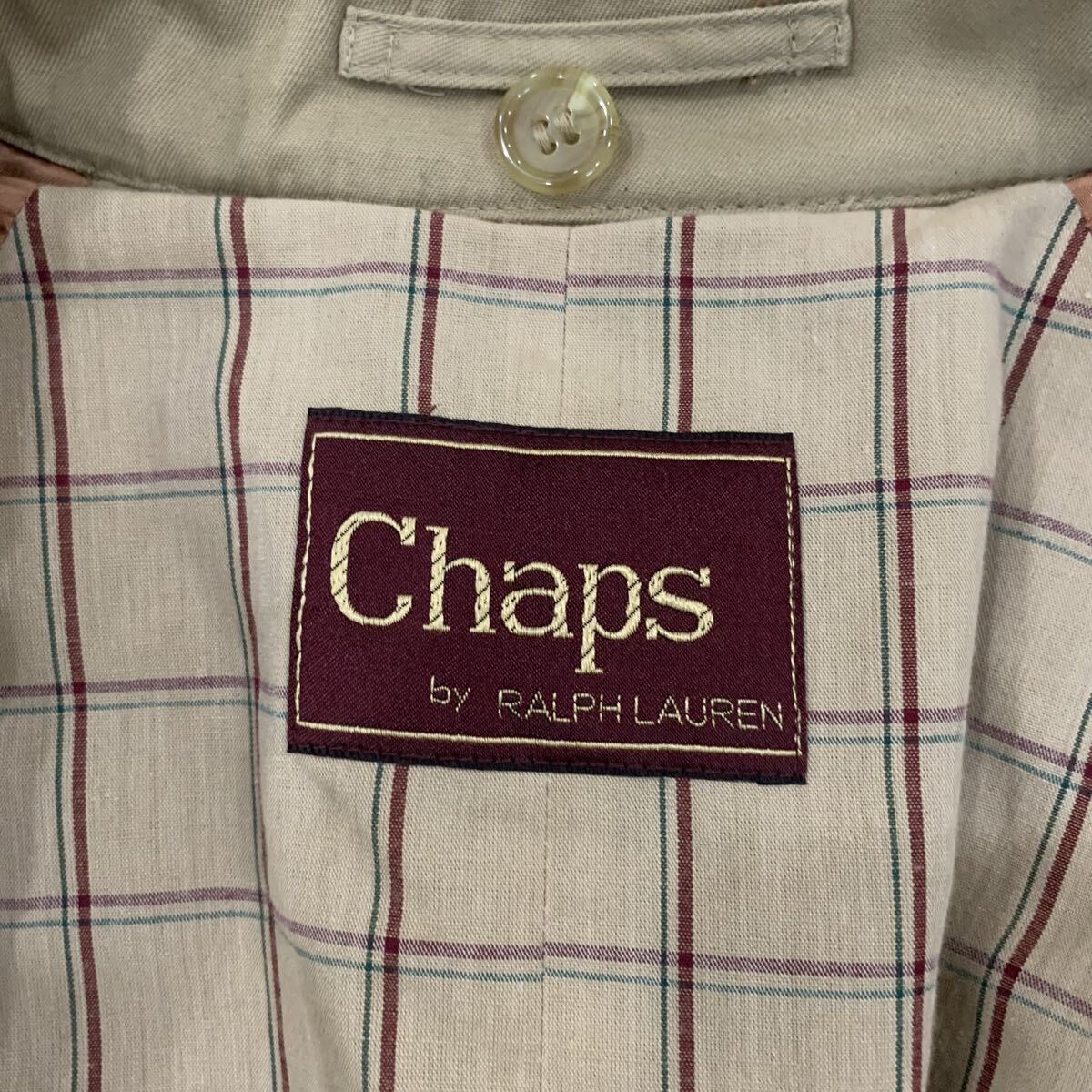 A ▼ ヴィンテージ / 洗練されたデザイン CHAPS by RALPH LAUREN チャップス ラルフローレン 70s トレンチコート 42R ウィメンズ アウター_画像6