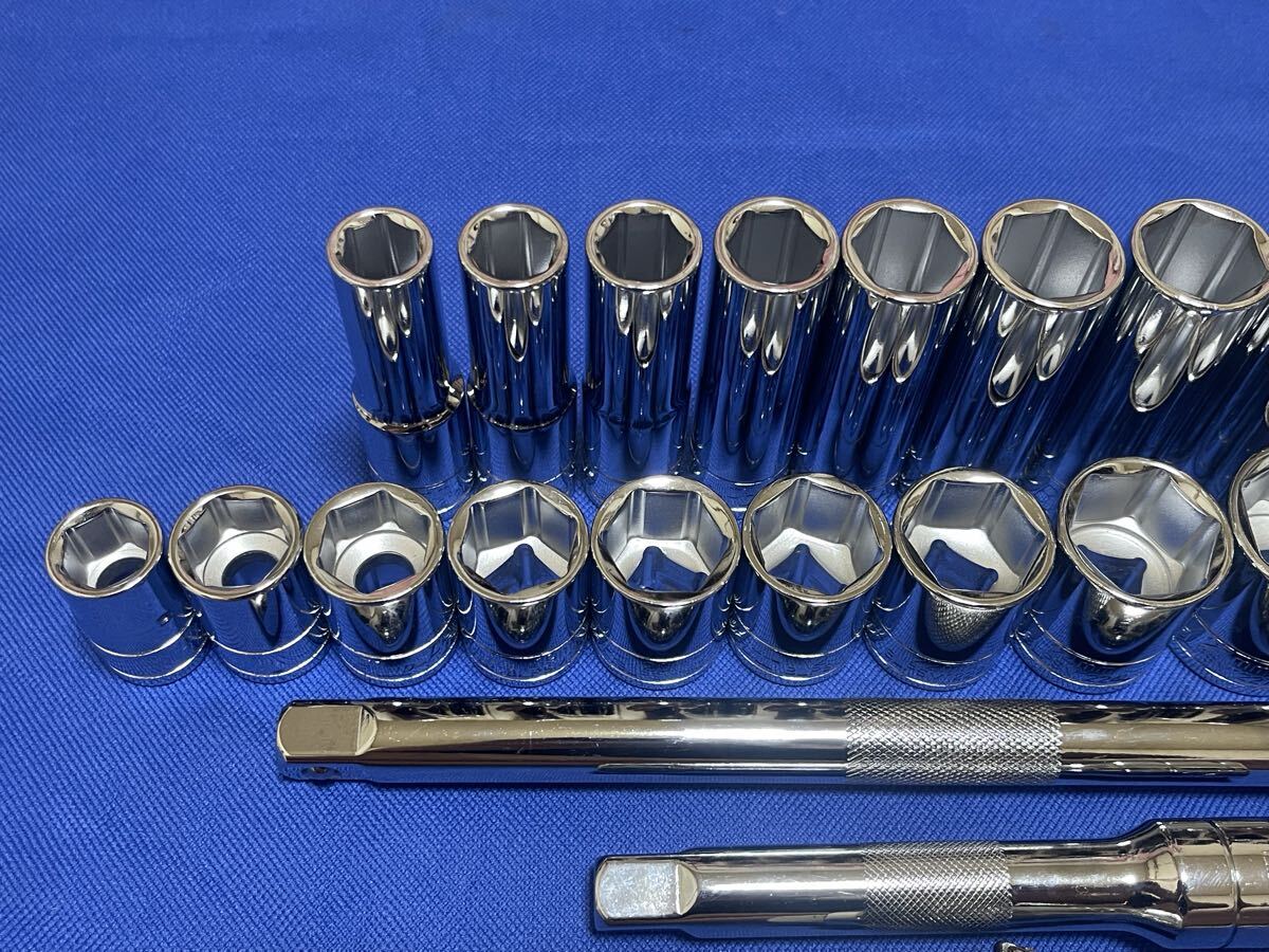 スナップオン snap-on ブルーポイント 1/2ソケットレンチ 1/2ディープソケット _画像2