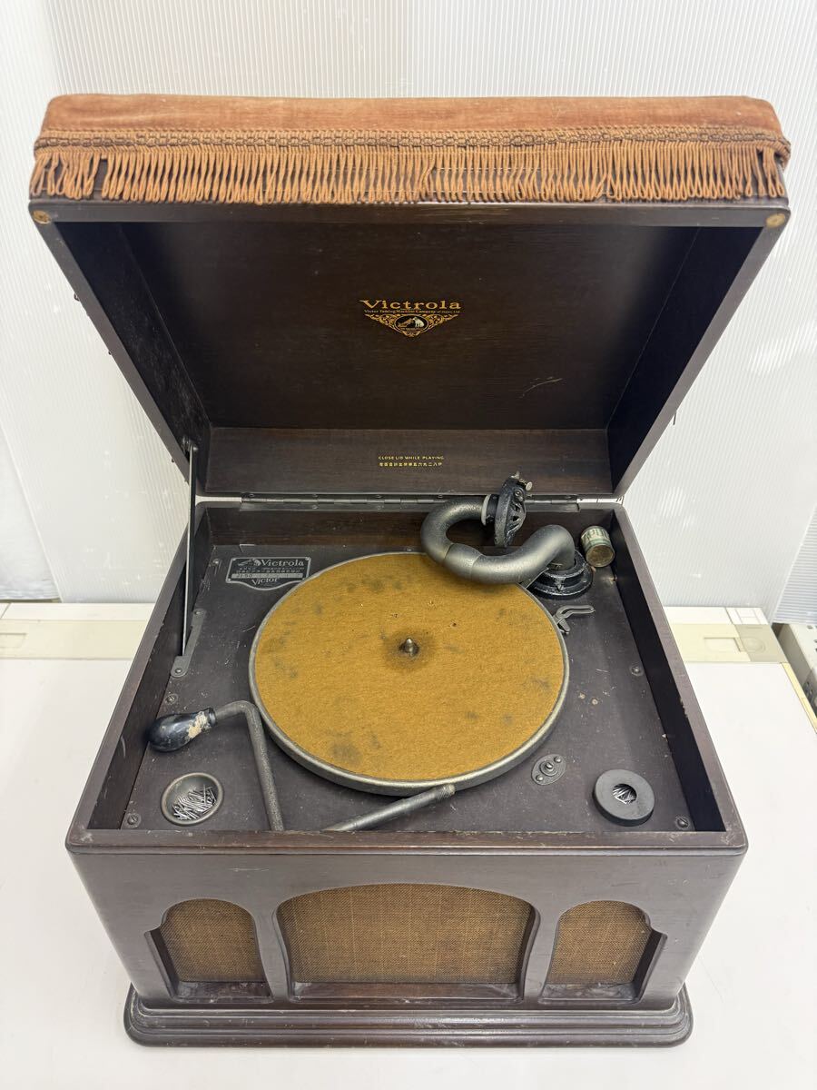 DMM0.5/4 Victor Victor патефон настольный Victrola vi kto роллер J1-50 предварительный игла имеется Showa Retro античный Vintage 