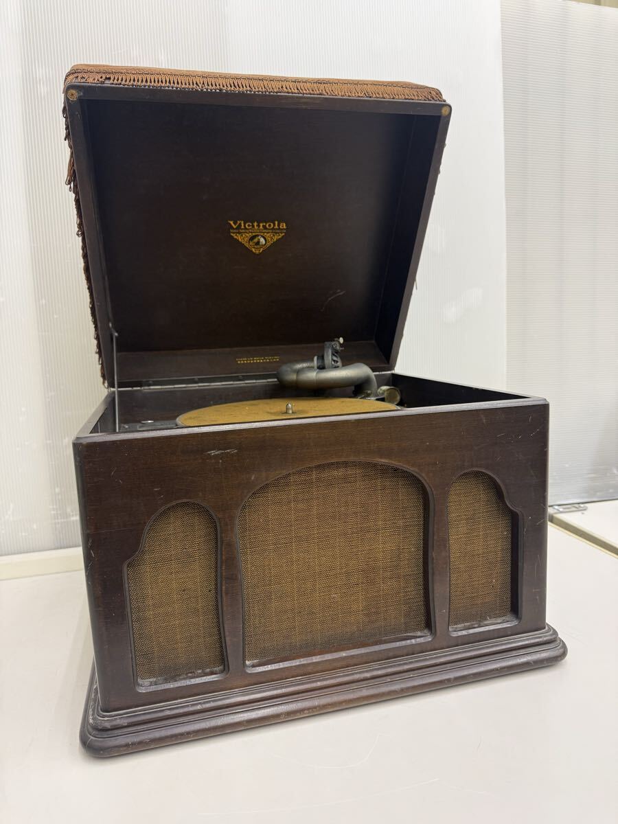 DMM0.5/4 Victor Victor патефон настольный Victrola vi kto роллер J1-50 предварительный игла имеется Showa Retro античный Vintage 