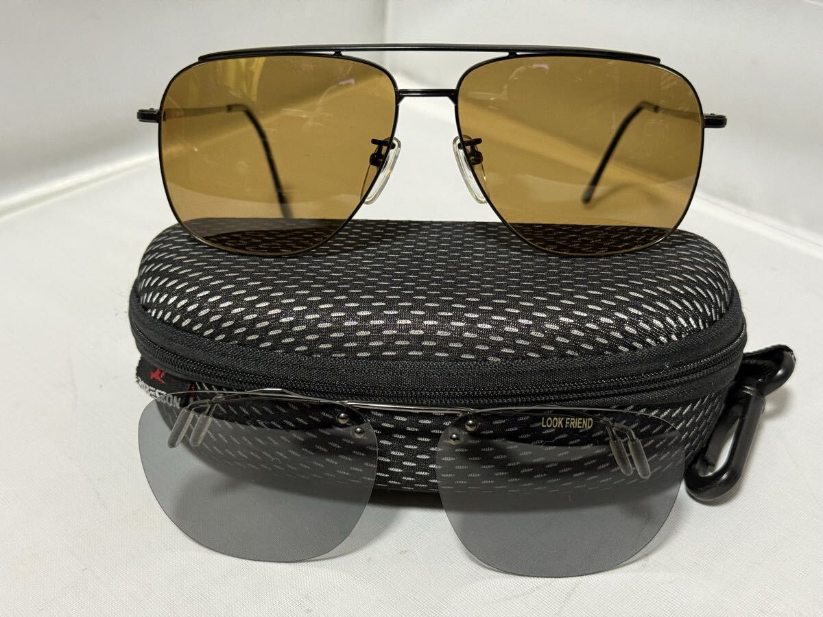 DAIWA provision солнцезащитные очки вспомогательный стакан приложен поляризованные очки нержавеющая сталь рама с футляром .