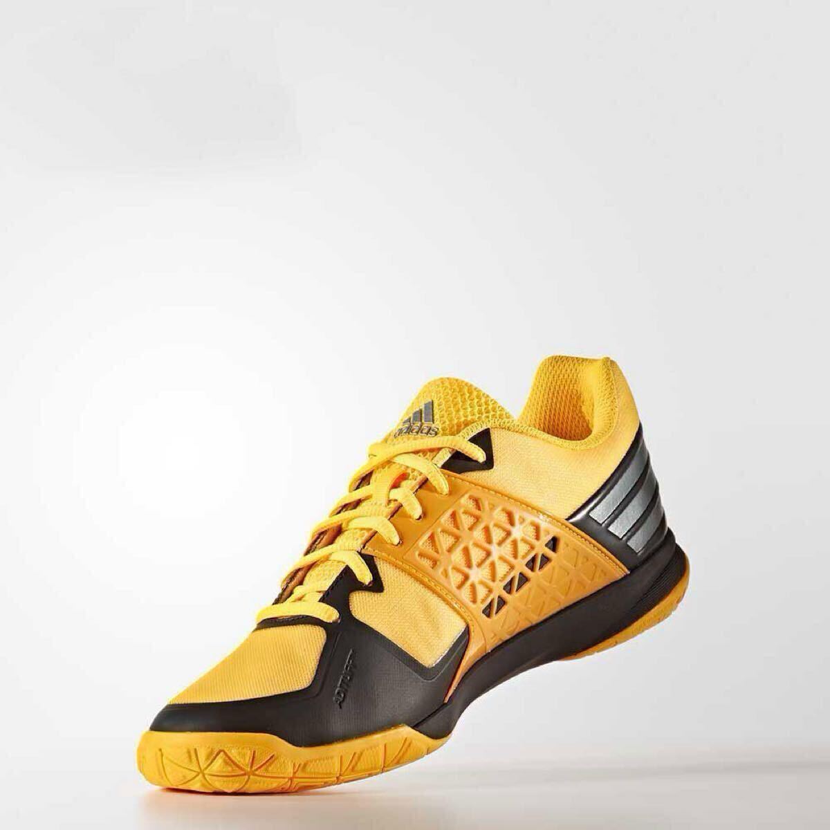 最終処分価格!アディダス・バドミントンシューズ!27.0cm!ウバシャルF6 ソーラーゴールド!最終価格!残り2足!!_画像1