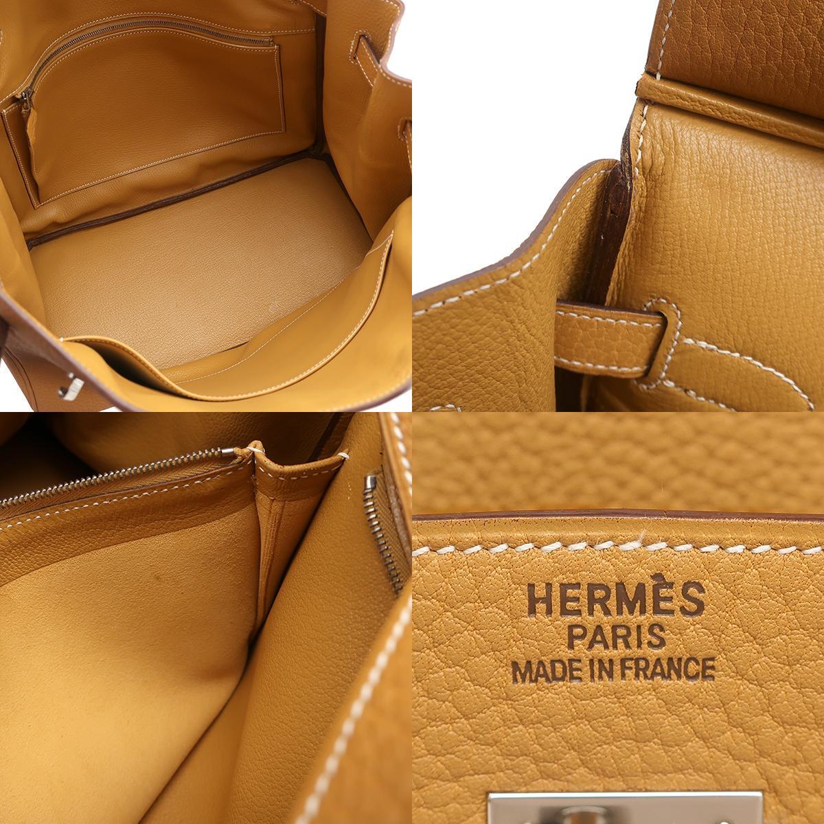 エルメス ハンドバッグ オータクロア32 フィヨルド ブラウン 茶_画像9