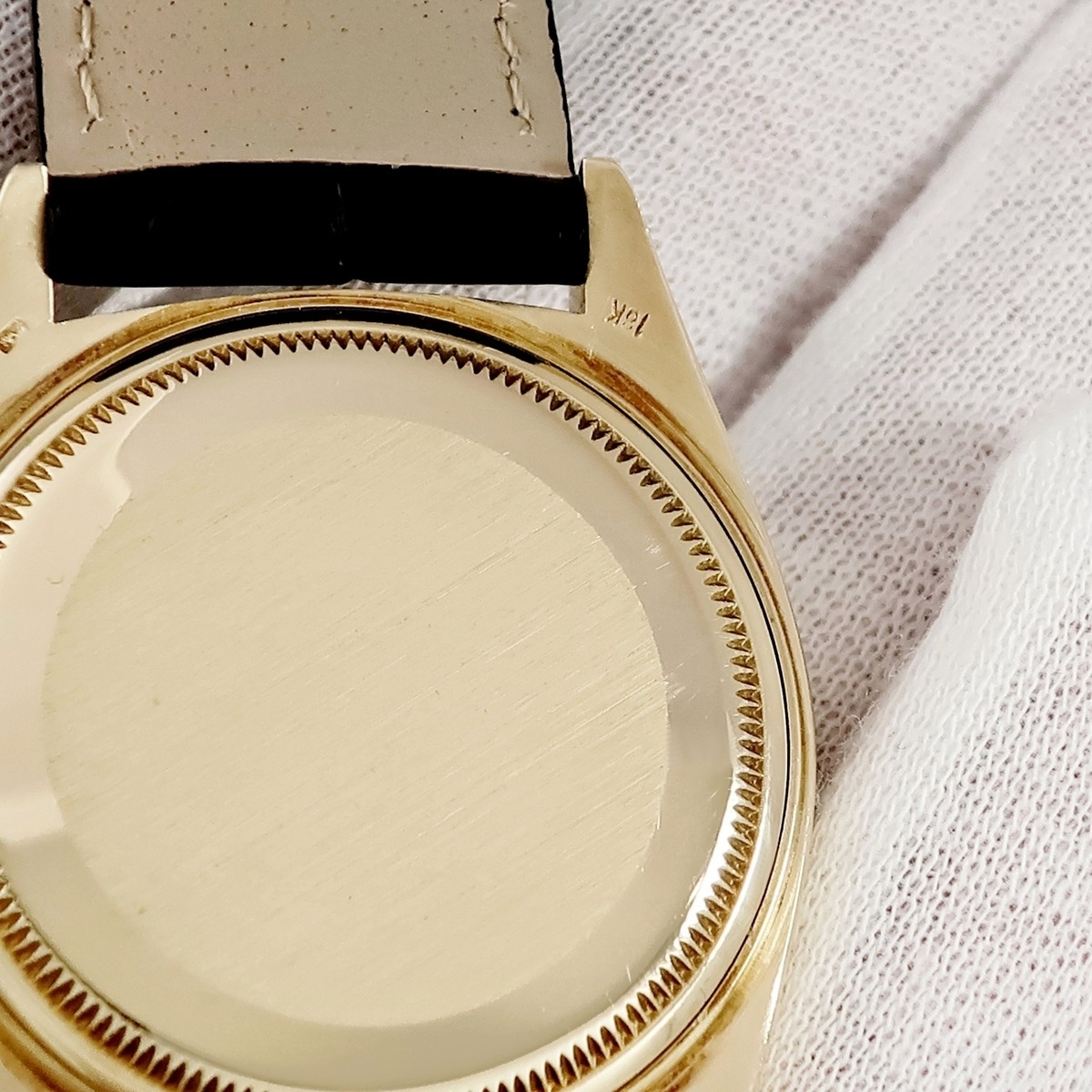 【3年保証】 ロレックス デイトジャスト 36 1601 OH済 29番台 K18YG無垢 シャンパン バー ヴィンテージ 自動巻き メンズ 腕時計_画像7