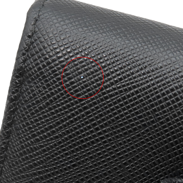  Prada длинный кошелек лента заслонка бумажник кожа черный чёрный SAFFIANO FIOCCO 1MH132