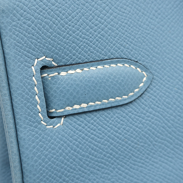 エルメス ハンドバッグ オータクロア28 ヴォーエプソン ブルー 水色_画像6