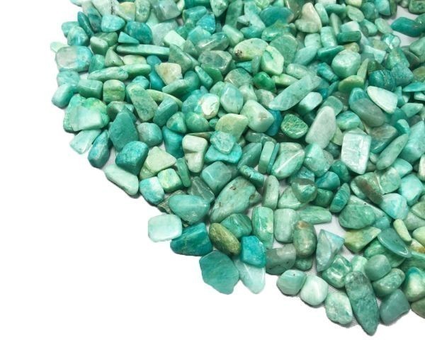 浄化 さざれ 高品質 風水 装飾 水タンク 100g 天然石 パワーストーン 7-9mm アマゾナイト 天河石 Amazonite_画像1