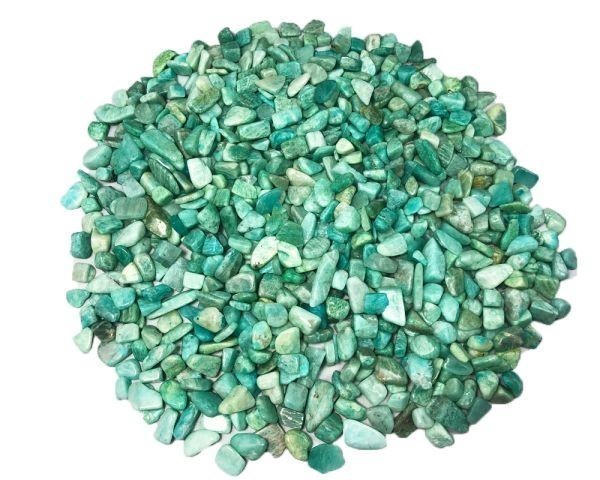 浄化 さざれ 高品質 風水 装飾 水タンク 100g 天然石 パワーストーン 7-9mm アマゾナイト 天河石 Amazonite_画像3