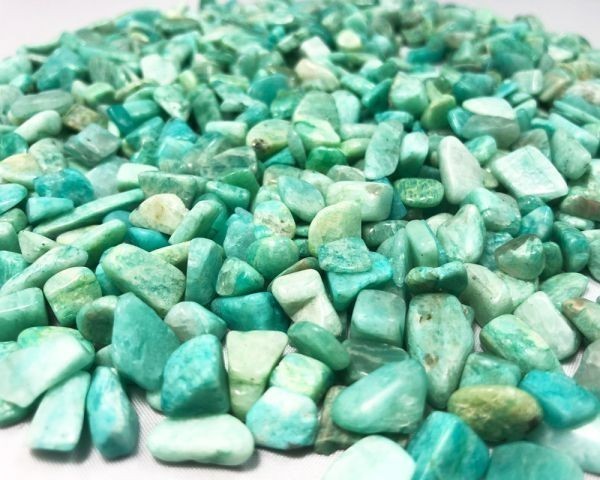 浄化 さざれ 高品質 風水 装飾 水タンク 100g 天然石 パワーストーン 7-9mm アマゾナイト 天河石 Amazonite_画像4