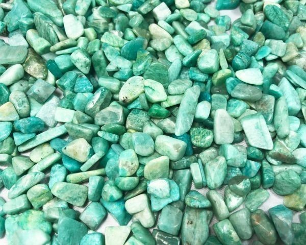 浄化 さざれ 高品質 風水 装飾 水タンク 100g 天然石 パワーストーン 7-9mm アマゾナイト 天河石 Amazonite_画像5