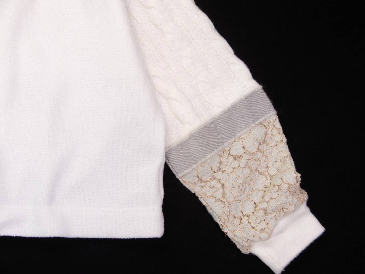 ガリャルダガランテ GALLARDAGALANTE 異素材 ニット プルオーバー FREE_画像3