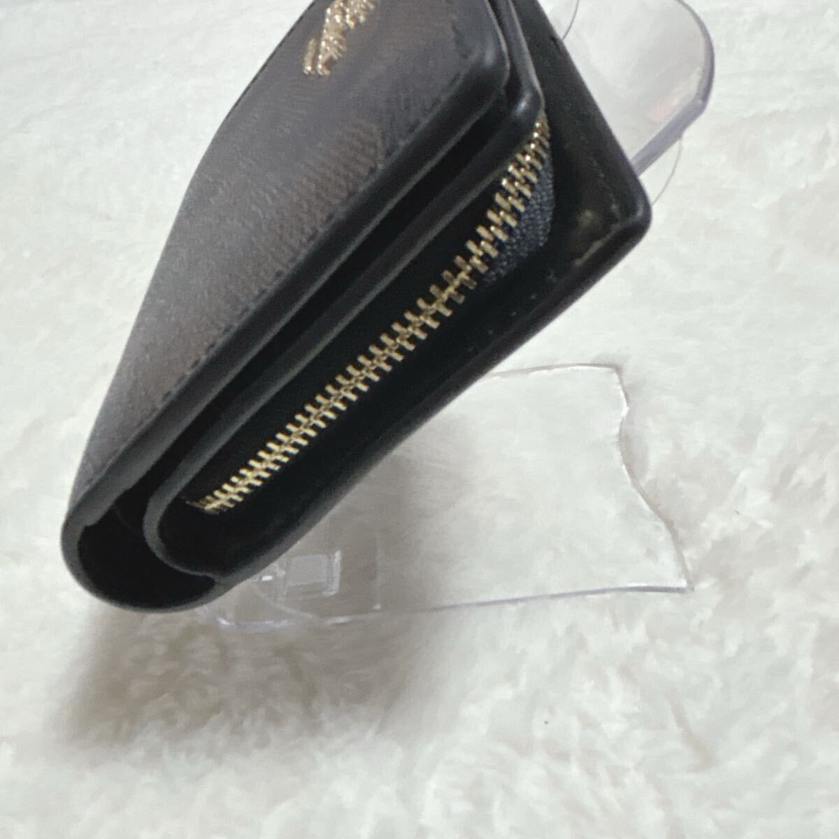 コーチ アウトレット 二つ折り財布 シグネチャー ミニ財布 レディース COACH FC3309 FC7295 SNAP WALLET SIGNATUREカラー PVC ウォレット_画像4