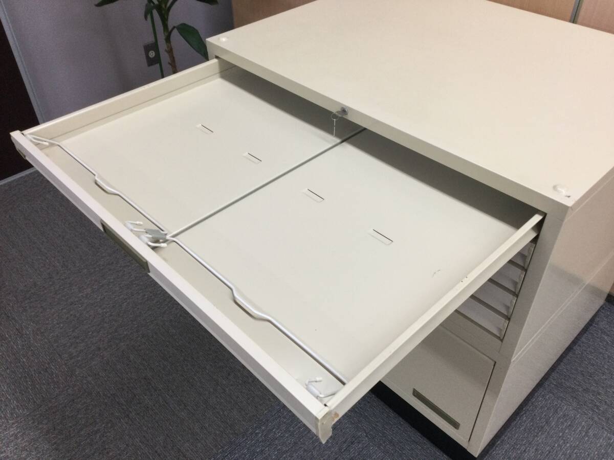 マップケース★A1サイズ★図面★絵画★図面キャビネット★W980×D742×H920mm★内田洋行★基本引取限定_画像4