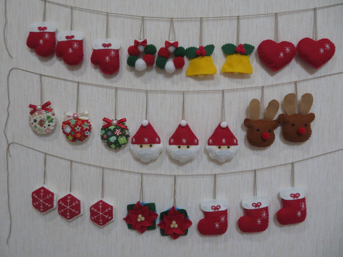 ★ハンドメイド＊フェルトミニオーナメント＊クリスマス25個セット⑤★_画像1