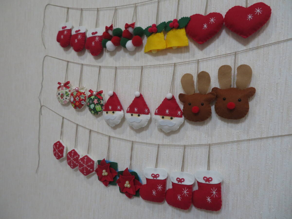 ★ハンドメイド＊フェルトミニオーナメント＊クリスマス25個セット⑤★_画像10