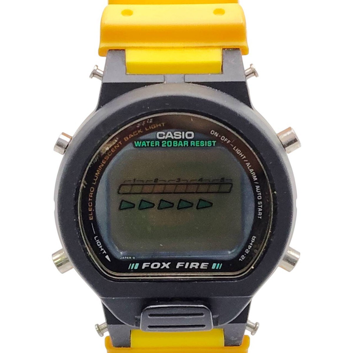 S-00205 CASIO G-SHOCK DW-8800B FOX FIRE II 1199 モジュール イエロー カシオ Gショック 部品欠損 動作未確認 02_画像3