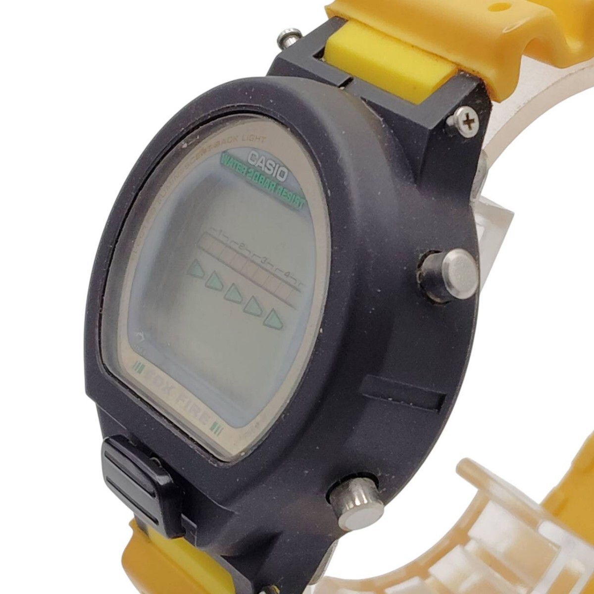 S-00205 CASIO G-SHOCK DW-8800B FOX FIRE II 1199 モジュール イエロー カシオ Gショック 部品欠損 動作未確認 02_画像4