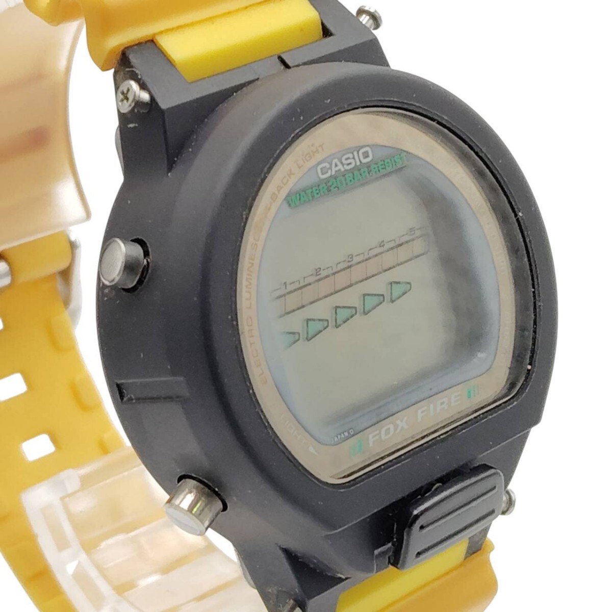 S-00205 CASIO G-SHOCK DW-8800B FOX FIRE II 1199 モジュール イエロー カシオ Gショック 部品欠損 動作未確認 02_画像5