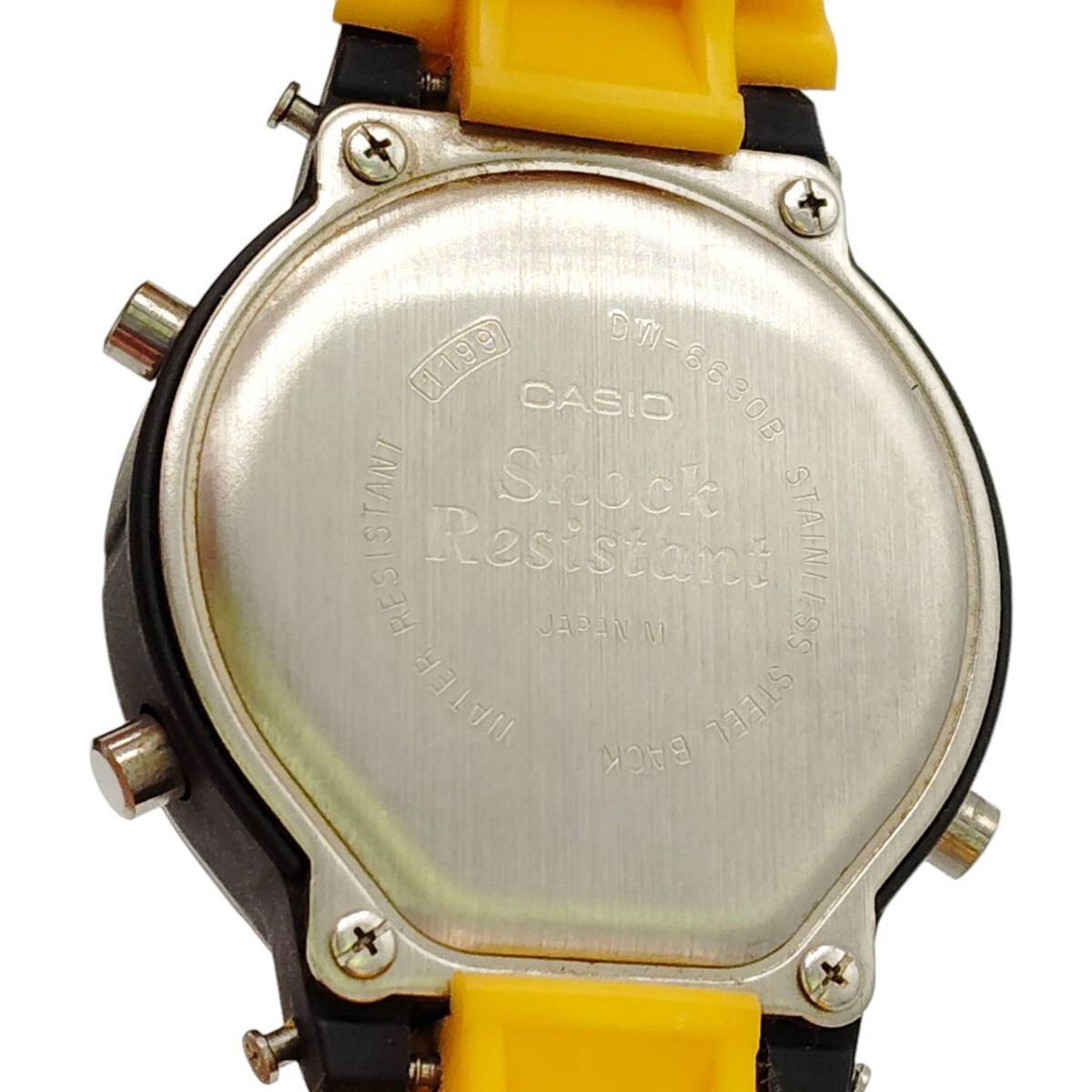 S-00205 CASIO G-SHOCK DW-8800B FOX FIRE II 1199 モジュール イエロー カシオ Gショック 部品欠損 動作未確認 02_画像8