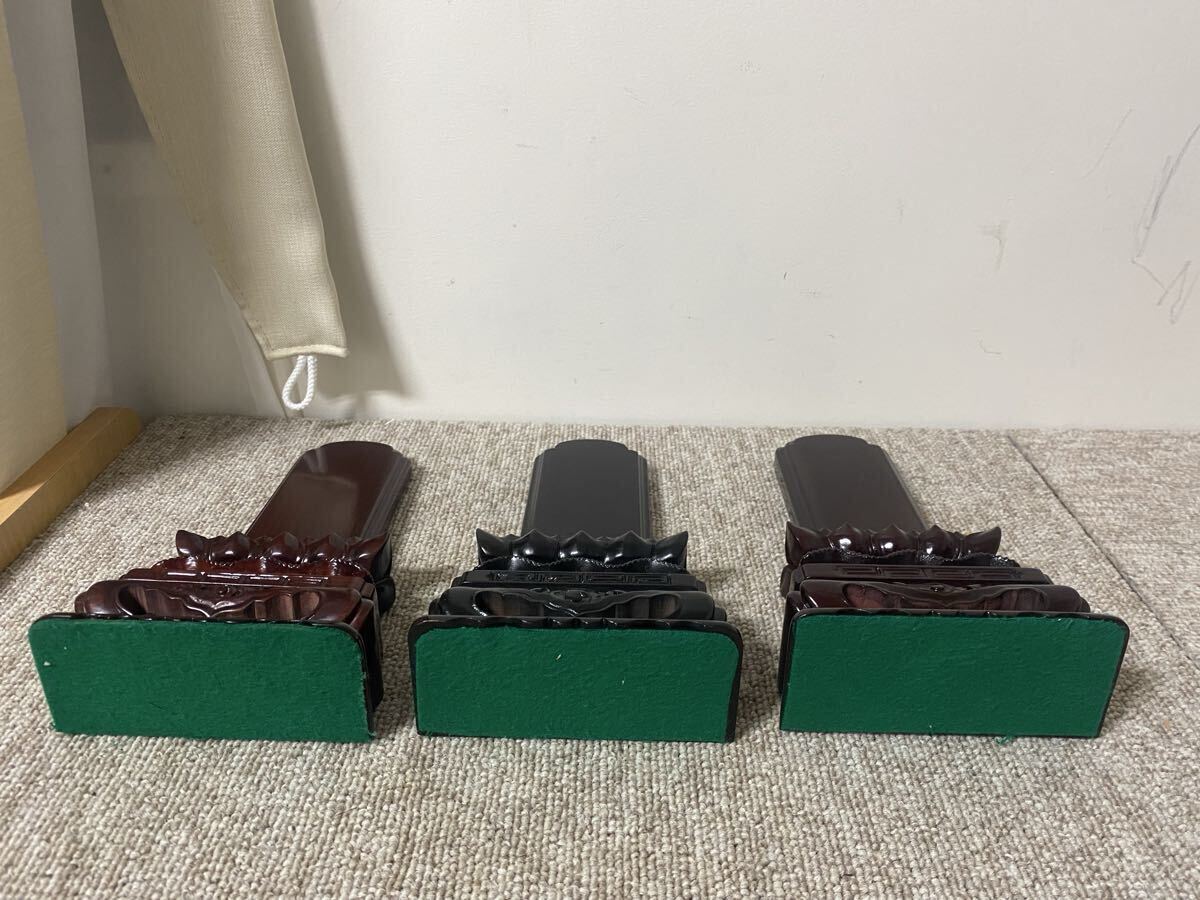  мемориальная табличка ( предметы для домашнего буддийского алтаря ) фиолетовый .( черное дерево ) karaki мемориальная табличка ( высококлассный мемориальная табличка ) прекращение деятельности предметы для домашнего буддийского алтаря из магазина ( текущее состояние лот )④