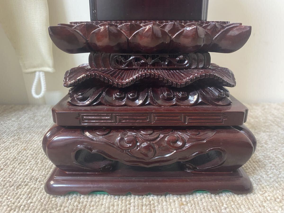 мемориальная табличка ( предметы для домашнего буддийского алтаря ) фиолетовый .( черное дерево ) karaki мемориальная табличка ( высококлассный мемориальная табличка ) прекращение деятельности предметы для домашнего буддийского алтаря из магазина ( текущее состояние лот ) цена . имеется