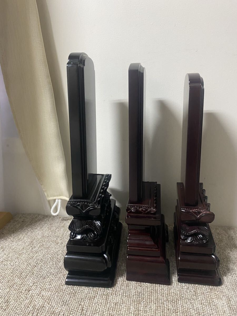  мемориальная табличка ( предметы для домашнего буддийского алтаря ) фиолетовый .( черное дерево ) karaki мемориальная табличка ( высококлассный мемориальная табличка ) прекращение деятельности предметы для домашнего буддийского алтаря из магазина ( текущее состояние лот )