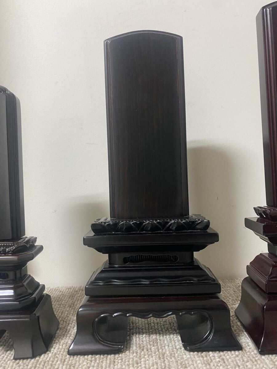 мемориальная табличка ( предметы для домашнего буддийского алтаря ) фиолетовый .( черное дерево ) karaki мемориальная табличка ( высококлассный мемориальная табличка ) прекращение деятельности предметы для домашнего буддийского алтаря из магазина ( текущее состояние лот )⑤