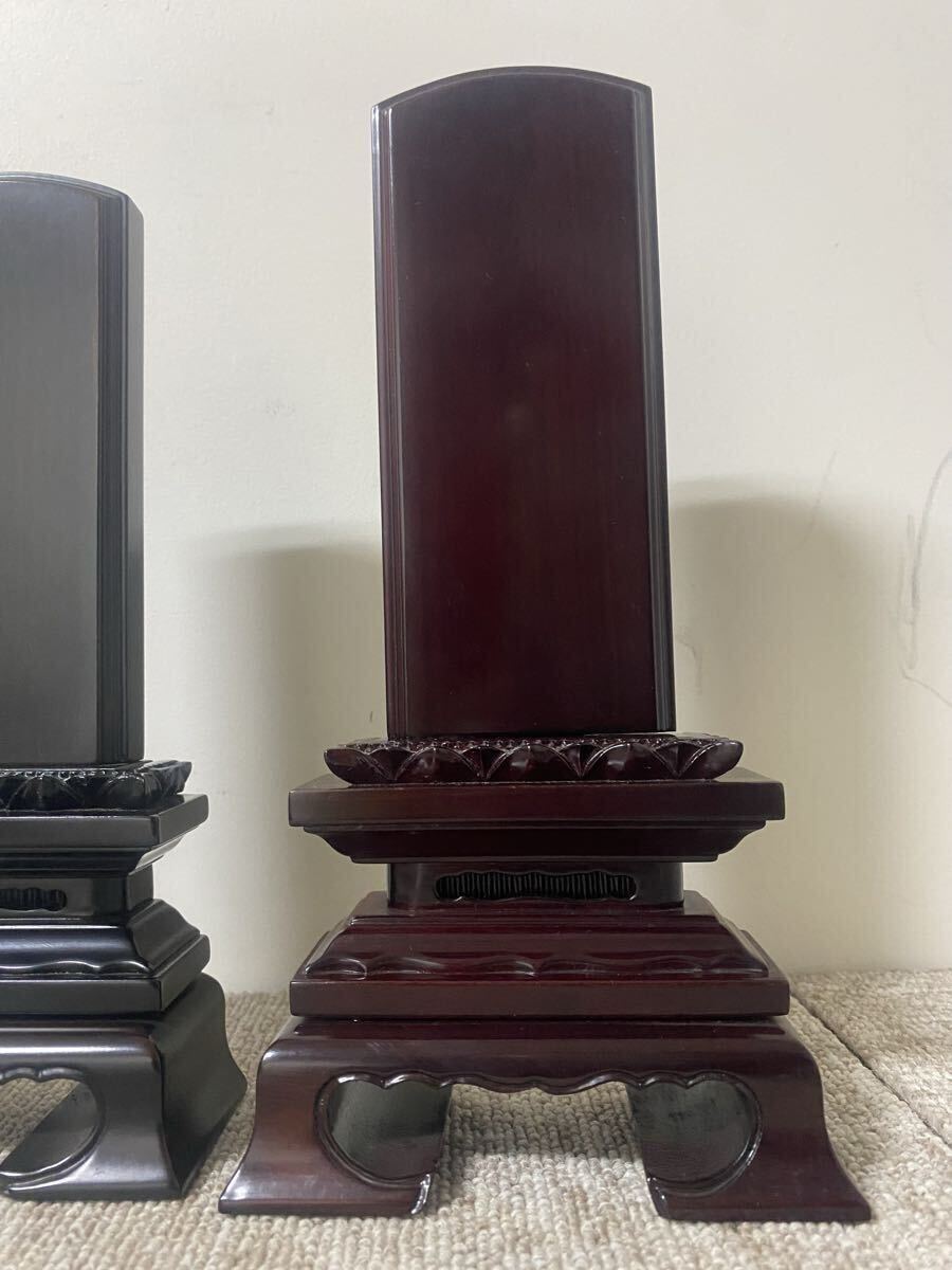 мемориальная табличка ( предметы для домашнего буддийского алтаря ) фиолетовый .( черное дерево ) karaki мемориальная табличка ( высококлассный мемориальная табличка ) прекращение деятельности предметы для домашнего буддийского алтаря из магазина ( текущее состояние лот )⑤