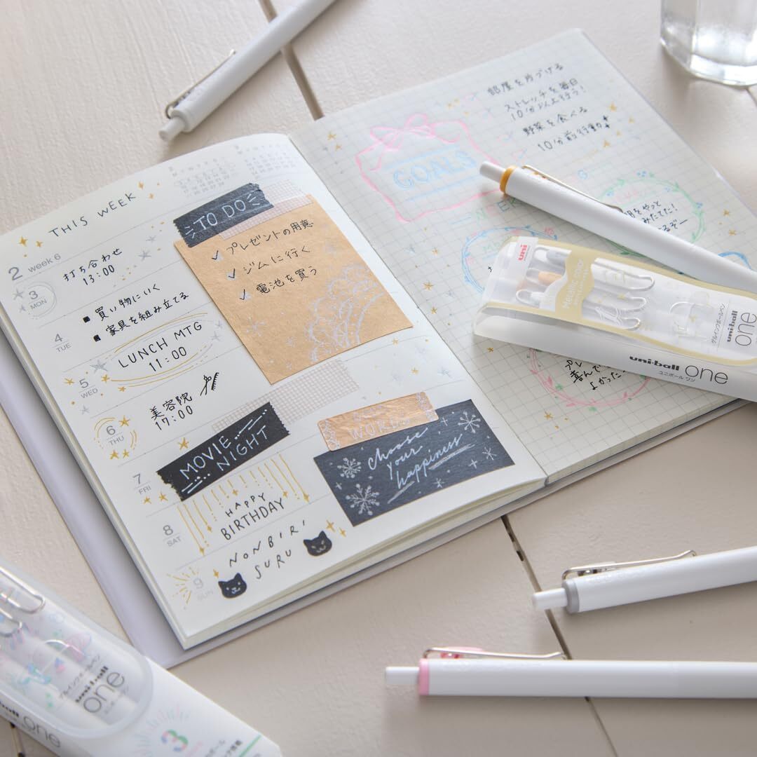 三菱鉛筆 ゲルボールペン ユニボールワン 0.38 白、金、銀 3本 UMNSC38WGS3C_画像2