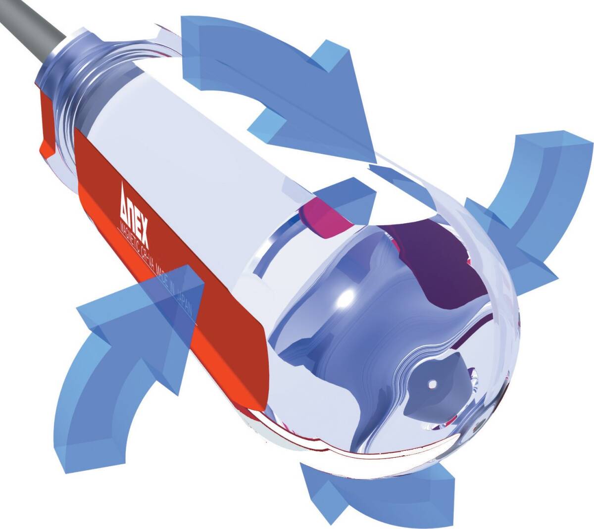 アネックス(ANEX) ドライバー 長軸 フォーラインハンドル +2x250 No.8400_画像2