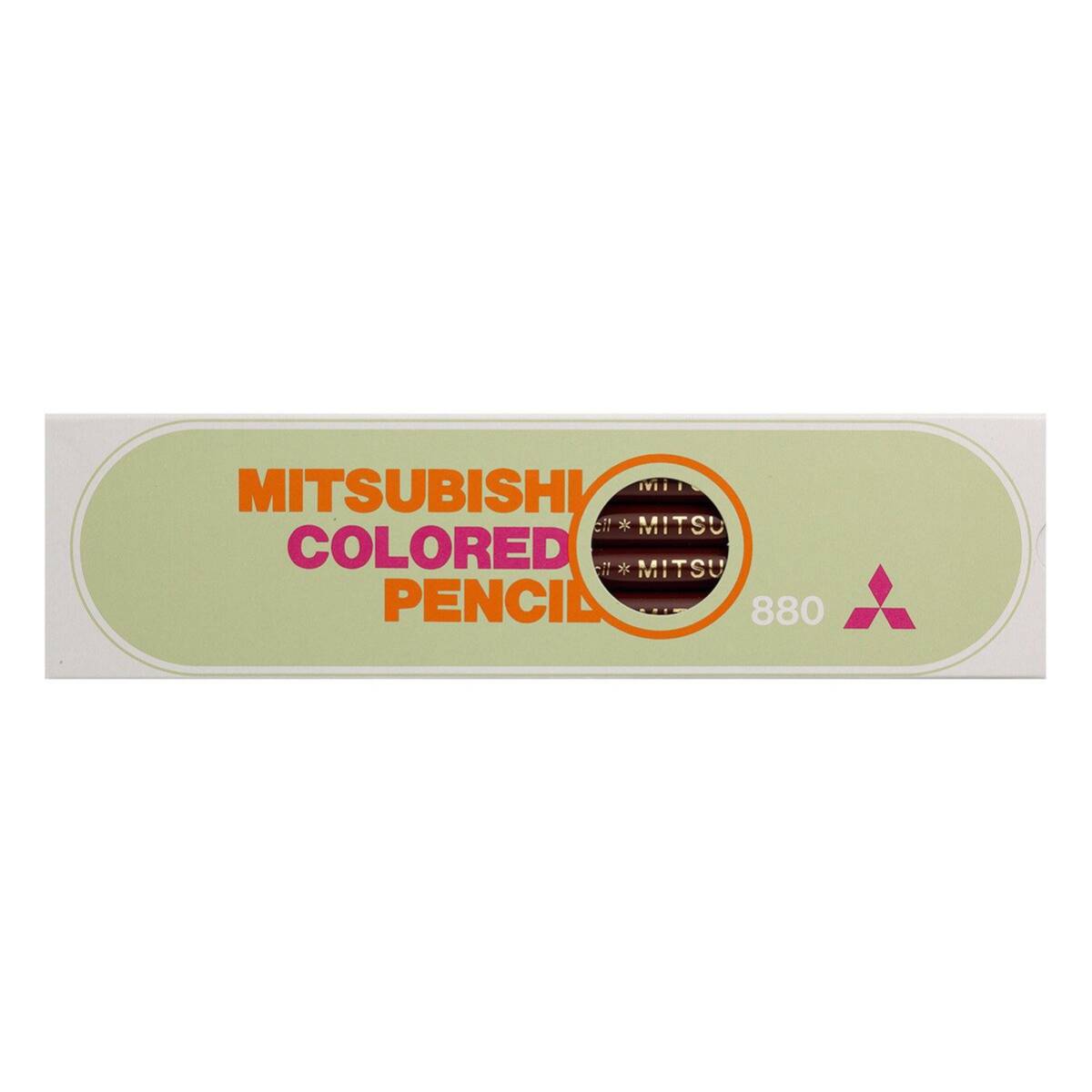 三菱鉛筆 色鉛筆 880単色 小学生 ちゃいろ 1ダース K880.21_画像1