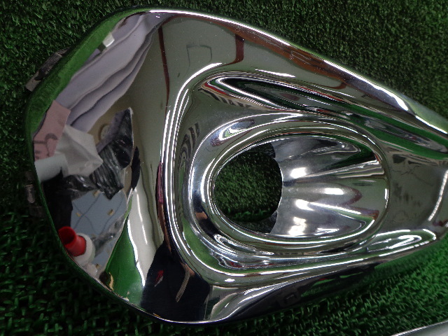 3FV8145 ALX5)) ホンダ ステップワゴンスパーダ RK5 後期型 S にて使用 メッキフォグランプカバー左右セット_画像3
