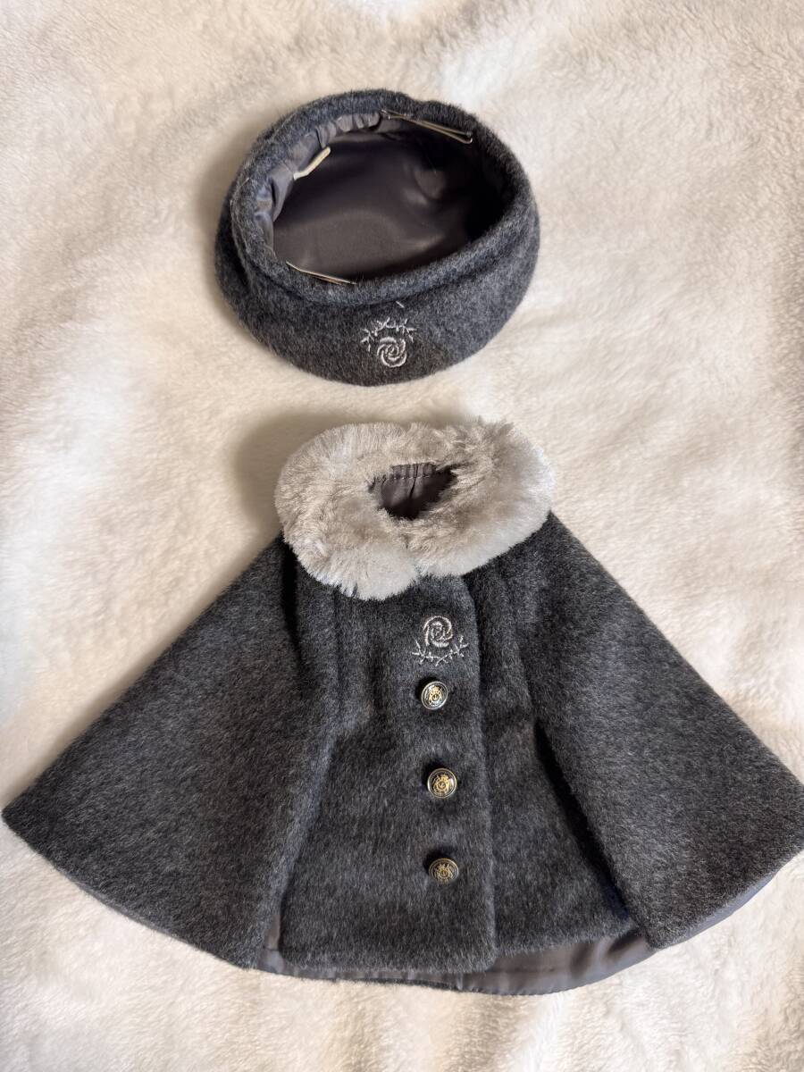 MSD SDM女子サイズ 灰ばら女学院 初等科冬制服 靴下　ケープコート 帽子 ボークス製_画像2