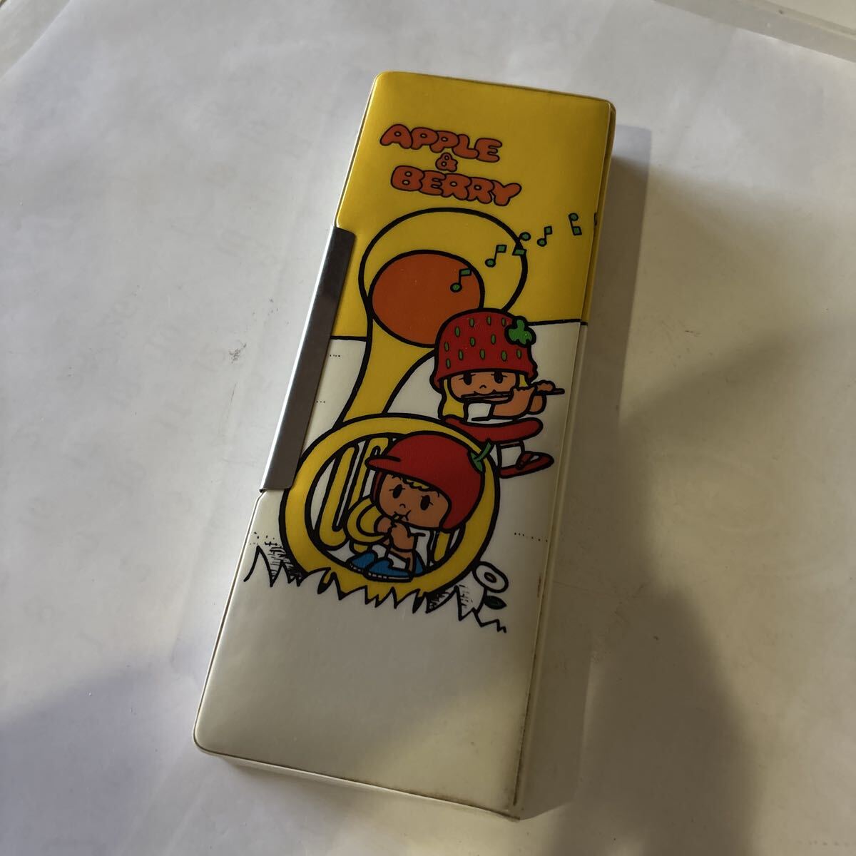 昭和レトロ 文房具 パイロット製 アップル&ベリー 筆箱 新品 当時物 可愛い_画像1