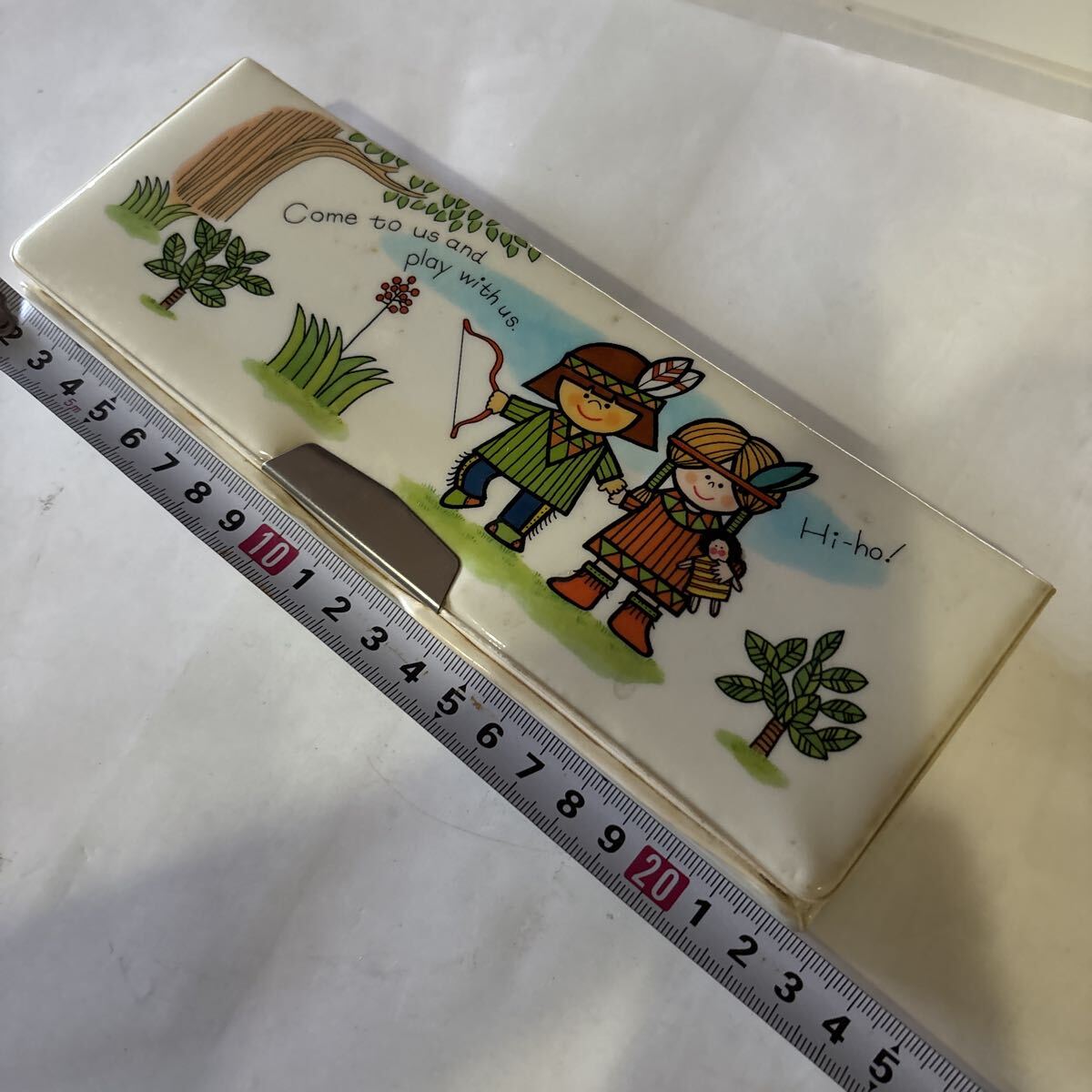 当時物 昭和レトロ 筆箱 デッドストック　パイロット製　インディアン　下町文房具屋さん閉店処分 ペンケース_画像5