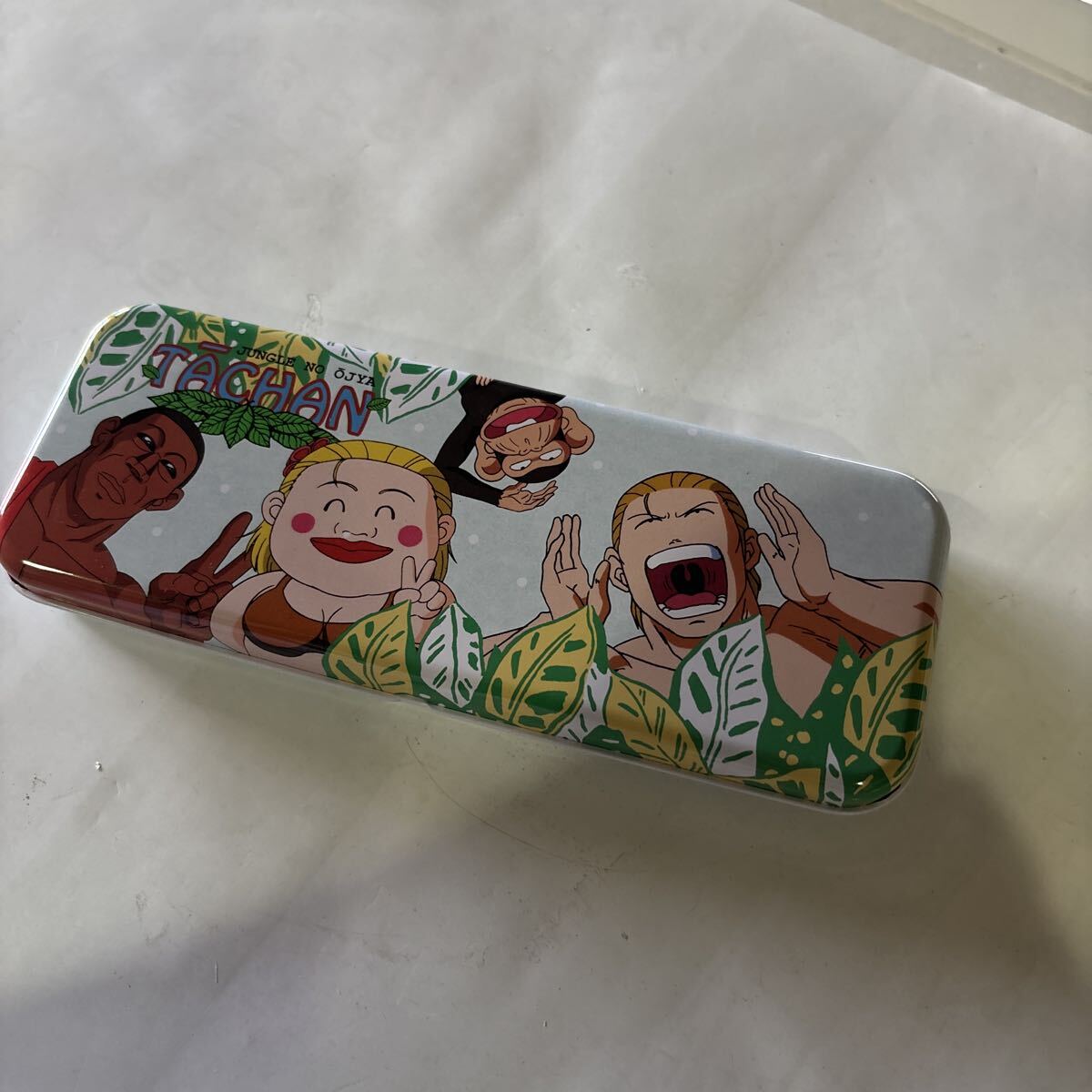 ジャングルの王者　ターちゃん　 筆箱 缶ペンケース 当時物 カンペン 昭和レトロ 文房具　レア漫画_画像1