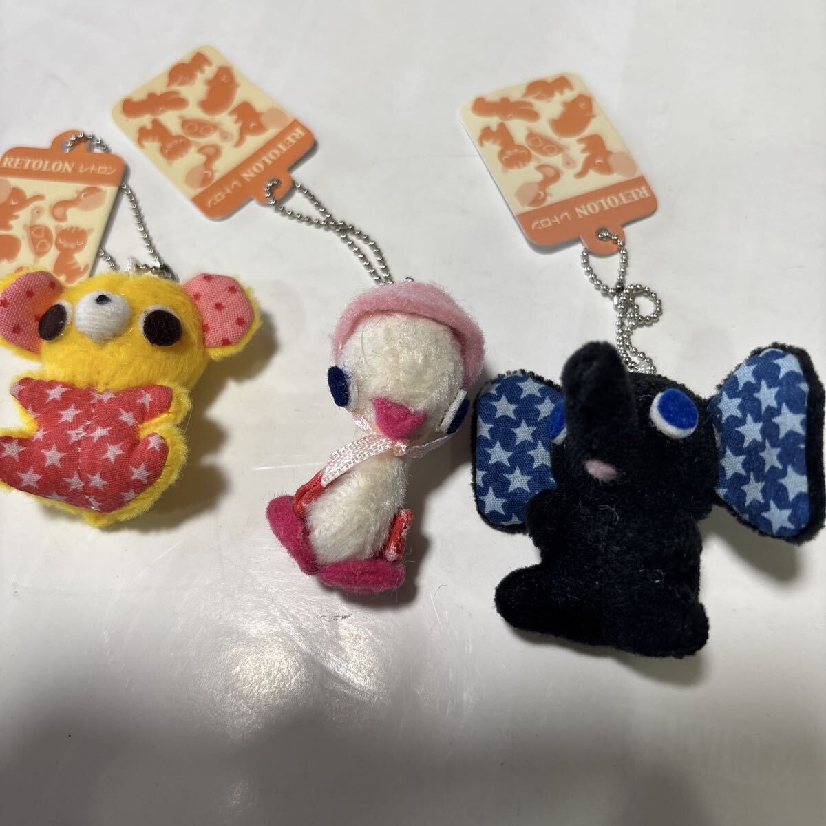 昭和レトロポップ マスコット 昭和のマスコット復刻版 レトロン3組 ぞうさん あひるさん くまさん 一個380円の品 お得セット_画像1