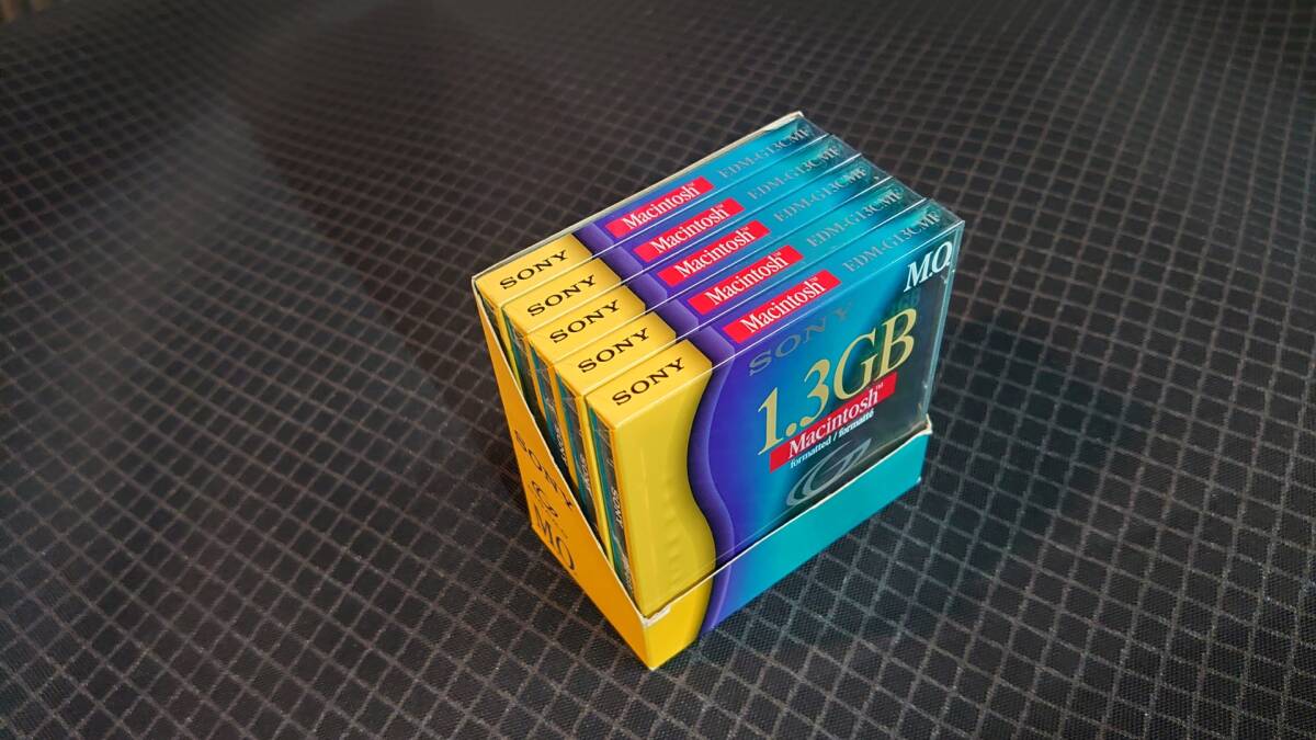 SONY ソニー MOディスク 1.3GB GIGAMO Macintoshフォーマット済 5枚セット 未開封品_画像1