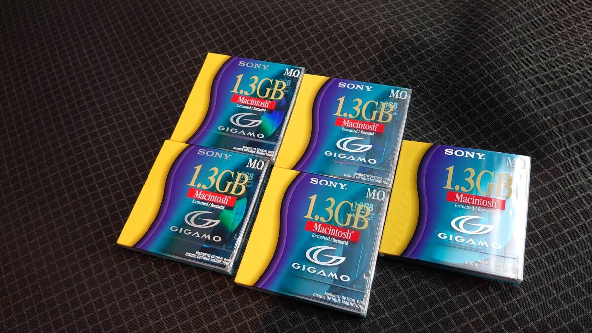 SONY ソニー MOディスク 1.3GB GIGAMO Macintoshフォーマット済 5枚セット 未開封品_画像2